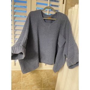 Oversized Pale Blue Sweater